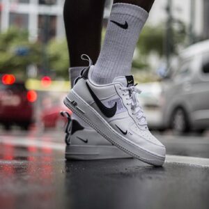 nike, air force, nature, manilla, street shoot, shoes, wet street, fashion, clothing, sneakers, puddle, sports, rain, wet, street, footwear, water, gray water, gray rain, gray fashion, gray clothes, gray street, gray sports, gray shoes